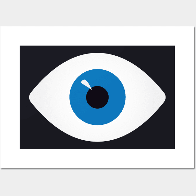 eye of blue Wall Art by directdesign